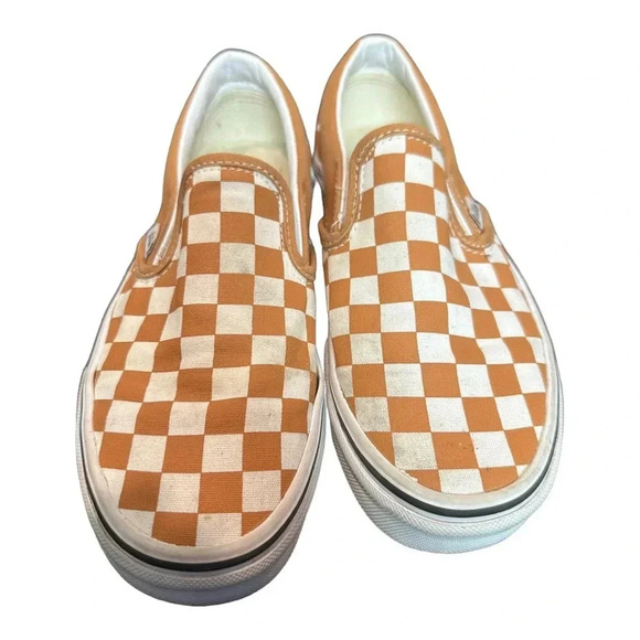 Vans Tan Classic Checkerboard Skate Shoes size 5.5W 4M - Picture 5 of 6